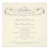 Vintage Banner Baptism/Christening Invitation Square Invitation Card