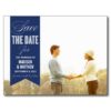 Vintage Banner | Save The Date Announcement Postcard
