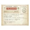 Vintage Birthday Telegram Invitation Card