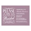 Vintage Bridal Shower Invitation Card