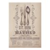 Vintage Eat Drink And Be Married Wedding Invitation Card