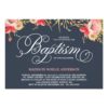Vintage Floral | Baptism Invitation Card
