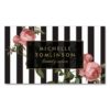 Vintage Floral Striped Salon Business Card Pack Of Standard Business Cards