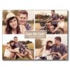 Vintage Four Photo Frame Save The Date Postcard