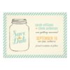 Vintage Mason Jar Wedding Save The Date Invitation Card