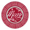 Vintage Merry Round Holiday Card Square Invitation Card