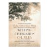 Vintage Oak Tree & Love Birds Wedding Invitation Card