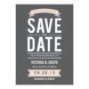 Vintage Poster | Save The Date Announcement Invitation Card