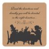 Vintage Rustic Mad Hatters Tea Party Birthday Square Paper Invitation Card