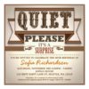 Vintage Typographic Surprise Birthday Party Invite Square Invitation Card