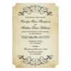 Vintage Wedding Invitations | Elegant Flourish Invitation Card