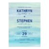 Watercolor Ocean Wedding Invitation Card