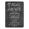 Wedding Bridal Shower | Black Chalkboard Invitation Card