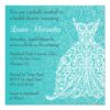 Wedding Dress Bridal Shower Invitation Square Invitation Card