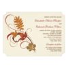 Wedding Invitation | Autumn Fall Leaves Invitation Card