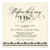Wedding Rehearsal Dinner Invitation | Wedding Vows Square Invitation Card