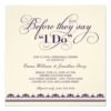 Wedding Rehearsal Dinner Invitation | Wedding Vows Square Invitation Card