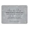 Wedding Save The Date | Platinum Gray Paper Invitation Card