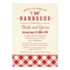 Wedding Shower Invitation | Casual Bbq In Red Invitation Card