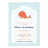 Whale Swim Summer Birthday Party Invitation Card