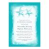 Whimsical Blue Beach Rehearsal Dinner Invitation Card