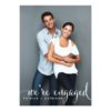 Whimsical Script Photo Engagement Party Invitation Card