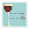 Whine Or Wine Milestone Birthday Party Invitation Square Invitation Card
