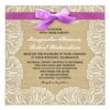 White Lace And Burlap Wedding Invitations Square Invitation Card