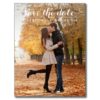 White Whimsical Script Save The Date Postcard
