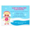 Winter Pool Party Invitation Card