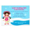 Winter Pool Party Invitation Card