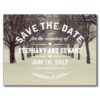 Winter Trees Avenue Stylish Save The Date Postcard