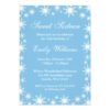 Winter Wonderland Sweet 16 Birthday Party Invitation Card