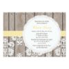 Yellow Lace Rustic Bridal Shower Invitation Card