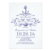 Old Anchor Nautical Rehearsal Dinner Invitation Card