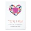 You'Re A Gem Classroom Valentine - Cobalt Paper Invitation Card