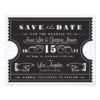 Ticket Save The Date Paper Invitation Card