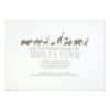 Zoo Safari Rehearsal Dinner Invitation Card