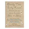 Beach Sandy Toes Salty Kisses Wedding Invitation