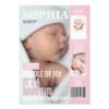 Birth Announcement Magazine Cover 3 Photos