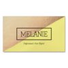 Divided Business Cards In Yellow