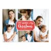 Family Portrait Holiday 4 Photo Card