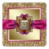 Elegant Pink And Gold Bat Mitzvah Invitations