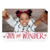 Joy And Wonder Watercolor Script | Holiday Invitation