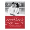 Merrier Pregnancy Announcement Christmas Card