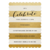 Modern Faux Gold Foil Party Invitation