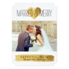 Modern Married And Merry Christmas Photo Cards