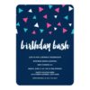 Triangle Confetti Birthday Party Invitation