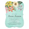 Beautiful Blooms Sweet Sixteen Birthday Invitation