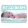 Blue Hello Baby Modern Photo Birth Announcement